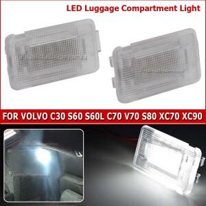 볼보 호환 S60 XC90 V70 V50 S40 S80 C30 차량용 트렁크 램프 12V 화이트 LED 2개 30754448 9151431