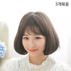 통가발 (묶음상품기획전) 단정한가발 단발가발 (3개묶음)
