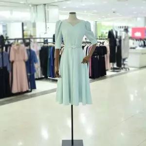 [하프클럽/미니멈]퍼프소매 플레어 원피스 MXBAWO436M