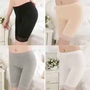 웨딩속바지 5부 끝단 레이스 결혼식 촬영 속바지 속옷 잠옷바지 슬립반바지 (WA86EF2)