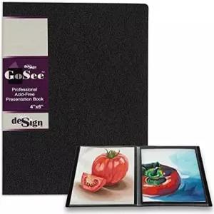 Stein Design GoSee 전문 아카이브 프레젠테이션 및 포트폴리오 북 4 x6 - 견고한 커버가 있는 아트 문서
