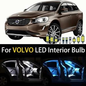 볼보 호환 C30 C70 S60 S70 S80 S90 V50 V60 V70 V90 XC60 차량용 LED 실내등 돔 맵 램프 조명 전구 액세서
