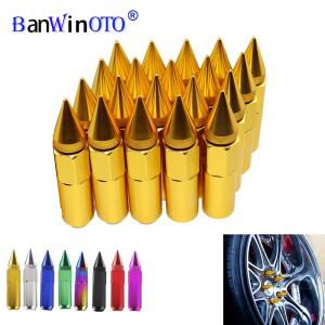 범용 알루미늄 자동차 링 튜닝 휠 림 매트 카펫 러그 너트 레이싱 JDM 60mm 확장 튜너 LM001 12x1.5 세트