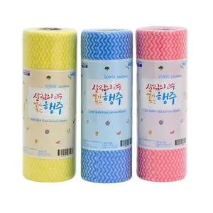 뜯어쓰고 빨아쓰는행주 키친타올 롤형 50매 헹주 업소용행주 카페행주 (W3E4C96)