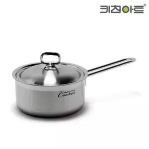고품질 국산 키친아트 인덕션겸용 통스텐 투톤 편수냄비 18cm 하이라이트 (W5A4BA6)