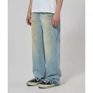 브랜드정품 DICKIES 루즈핏 더티 워시드 데님 팬츠 Blue 168829
