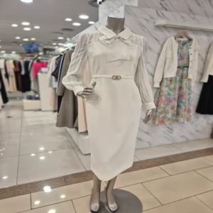 [미니멈]미니멈 카라 리본넥 벨트 원피스 M1AAWO2250