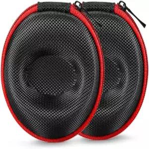 Yantoers 팩 2 지퍼 여행용 시계 케이스 단일 보관함 손목시계 및 스마트 최대 50mm 빨간색