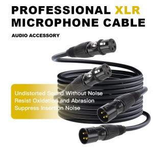 XLR 오디오 케이블, 고급 밸런스드 마이크 케이블, 3핀 XLR 남성-여성 마이크/스피커 케이블