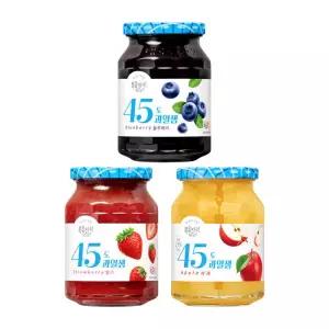 복음자리 45도 과일잼 3개 딸기+사과+블루베리