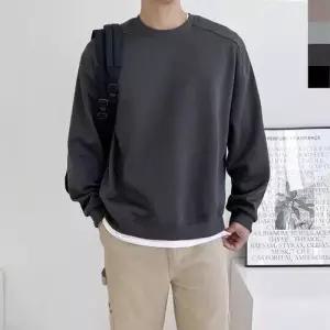 남성 커플 사선 베이직 디테일 핏좋은 맨투맨 티셔츠 WFOEXGX