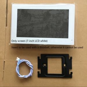 LCD TUYA 2선식 10/7인치 컬러 터치스크린 무선 와이파이 비디오 초인종 홈 인터콤 모니터 1개 추가 (세트