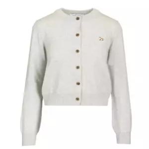Maison Kitsune  베이비 폭스 메리노 레귤러 가디건 라이트 그레이 멜란지