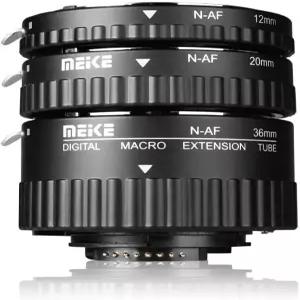 니콘 DSLR 카메라용 MEIKE MKNAFB 오토 포커스 매크로 연장 튜브 세트 0MM D80 D90 D300 D300SD800 D3200