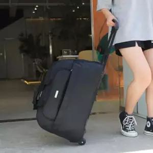 휠보스턴백 4컬러 여행가방 바퀴 달린 휠캐리어 바퀴형보스턴백