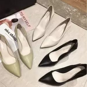 페미닌 직장인 데일리 펌프스힐 무지 7cm 세련된 구두