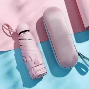 마카롱 컬러 캡슐 5단 경량 양우산 우산 양산 겸용 파스텔 톤 WFOF7M7