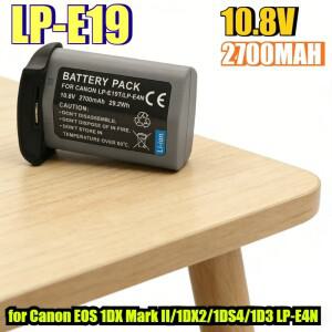 캐논 EOS 1DX Mark II/1DX2/1DS4/1D3 LP-E4N 교체용 2700mAh 10.8V 배터리 고용량 내구성 카메라