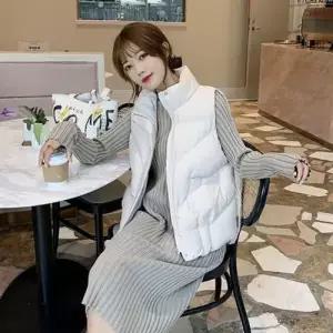 조끼상점 겨울 패딩 데일리 조끼 여성 아방한 베스트 캐쥬얼 WFOF7NM