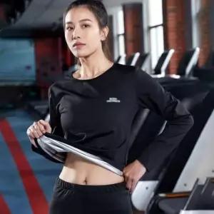 여성운동복 여성 블랙 안감 전체 땀복 긴팔 티셔츠 헬스 운동복