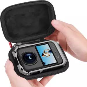 DJI Osmo 360용 플라이마일 보호 휴대용 케이스 케이지 및 렌즈 캡용 카라비너 손목 스트랩 카메라