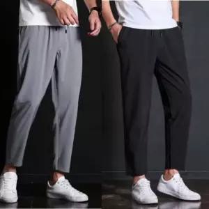남자하의 스판 배기팬츠 밴딩 쿨바지 편한바지 데일리 남성팬츠 트레이닝복 (W9624C5)