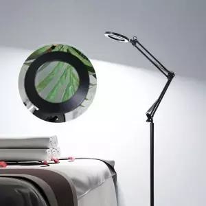 LED 링라이트 돋보기 대형 스탠드 확대경 장스탠드 책상돋보기 고배율 (W964AFD)