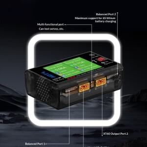 HOTA D6S 600W RC FPV 충전기 듀얼 채널 스마트 리포 배터리 밸런스드 고출력 비행기 드론 DIY 선물용