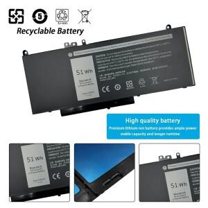 델DELL Latitude E5250 G5M10 8V5GX P27S 7.4V 51WH용 새 노트북 배터리
