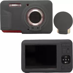 코닥 픽스프로 FZ55 카메라 실리콘 보호 소프트 쉘 탈착식 렌즈 커버 사진 케이스(블랙)와 호환되는 리진