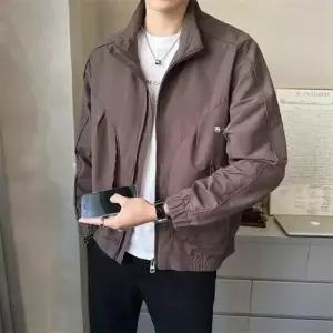바지 남친 오피스룩 캐주얼 춘추 점퍼느낌 차이나카라 배기핏 데일리 DUCHI3