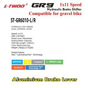 LTWOO GR9 11s 자갈 자전거 유압 디스크 브레이크 시프터 레버 속도 합금 스위치 오른쪽