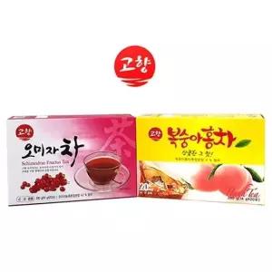 쿨샵 고향 오미자차 복숭아홍차 냉온 홍차 20포 보리차 옥수수수염차 (W9C452C)