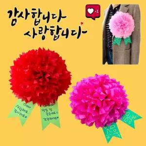 어버이날 스승의 날 점보 빅사이즈 대왕 카네이션 브로치 만들기 DIY 세트
