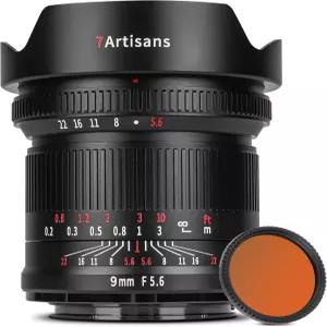 7artisans 9mm F56 풀 프레임 132° 광각 렌즈 거의 제로 왜곡 02m 최소 초점 거리 파나소닉 SH S5 라이카