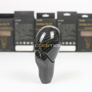 닛산 Fairlady Z 370Z 2009-2023 용 자동 블랙 리얼 카본 파이버 기어 시프트 노브