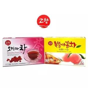 쿨샵 고향 오미자차 복숭아홍차 냉온 홍차 20포 보리차 옥수수수염차 (W9C452C)