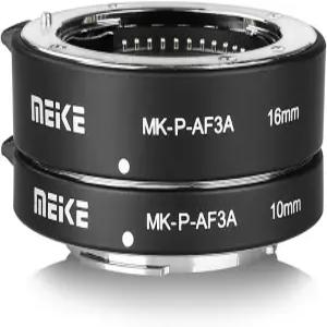 올림푸스 파나소닉 마이크로 포/3 M4/3 시스템 카메라 렌즈용 MEIKE MKPAF3A 자동 연장 튜브 0MM 16MM(메탈