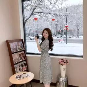원피스 여사친 여름 예쁜 쉬폰 끈 반팔 롱스커트 SPO마켓2
