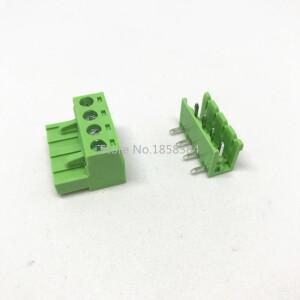 100PCS 2EDG-5.08-4P + 2EDGR-5.08-4P 2EDG 2EDGR 4Pin 5.08mm 직각 핀 플러그인 단자대 ROHS