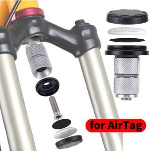 apple 호환 AirTag 자전거 마운트 프론트 포크 다운 튜브 브래킷 도난 방지 트래커 홀더 케이스 캡 커버