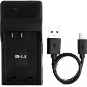 Norifon ENEL8 USB Charger for Nikon Coolpix S52c P P2 S S2 S3 S5 S50 S50c S5c S52 S6 S7 S7c S8 S9