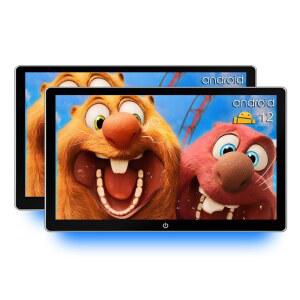 Bsldor 11인치 자동차 TV 모니터 안드로이드 12 태블릿 WiFi 터치스크린 블루투스 USB Hdmi가 뒷좌석 엔터테인먼트 시스템 2pc