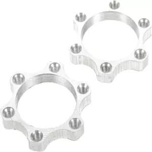 밀리스텐 2개 자전거 프리휠 스레드 휠 허브 브레이크 어댑터 6구 44mm 볼트 플랜지 마운트 세트