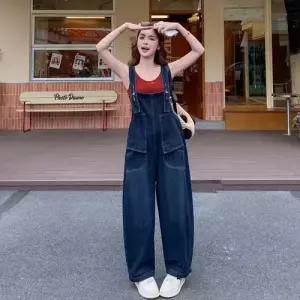 팬츠 여친 데님 와이드 오버올 바이탈리티 점프슈트 점프수트 워크웨어 DUCHI1