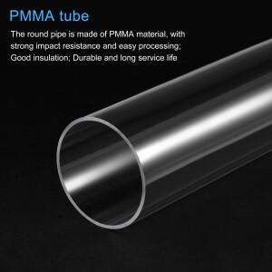 200mm 투명 릴 파이프 36-115mm 내경 40-120mm 외경 경질 튜브 어항 플렉시 유리 원형 DIY용