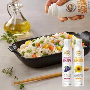사조해표 오일스프레이 포도씨유 250ml 1개+해바라기유 250ml 1개
