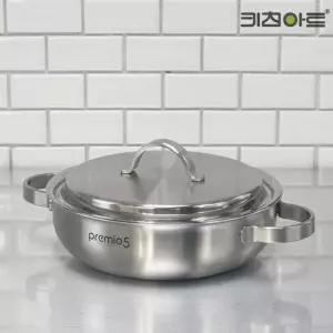키친아트 프리미오 스텐304 통5중 전골냄비24cm
