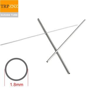 304 스테인레스 스틸 튜브 초극세 외경 1.8mm 벽 두께 0.1mm 0.2mm 0.4mm 마이크로 직경 SUS304