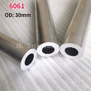 6061 알루미늄 합금 튜브 OD 30mm  원형 파이프 ID 6 7 89.511.512.4 14 1820-28mm 길이 100mm 1 개
